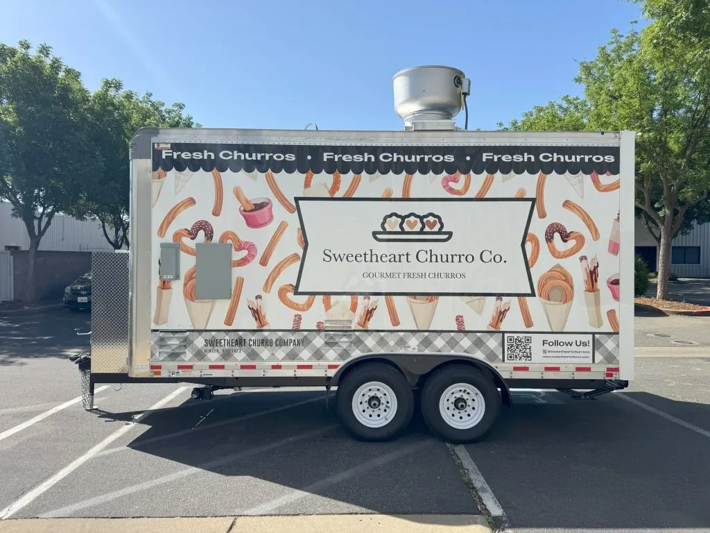 Sweetheart Churro Co. food trailer wrap, photo 20
