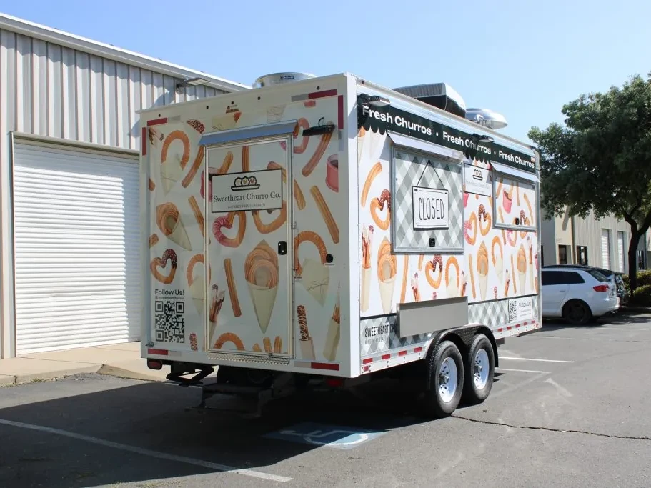 Sweetheart Churro Co. food trailer wrap, photo 21