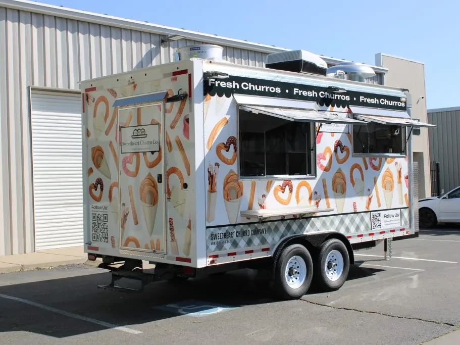 Sweetheart Churro Co. food trailer wrap, photo 3