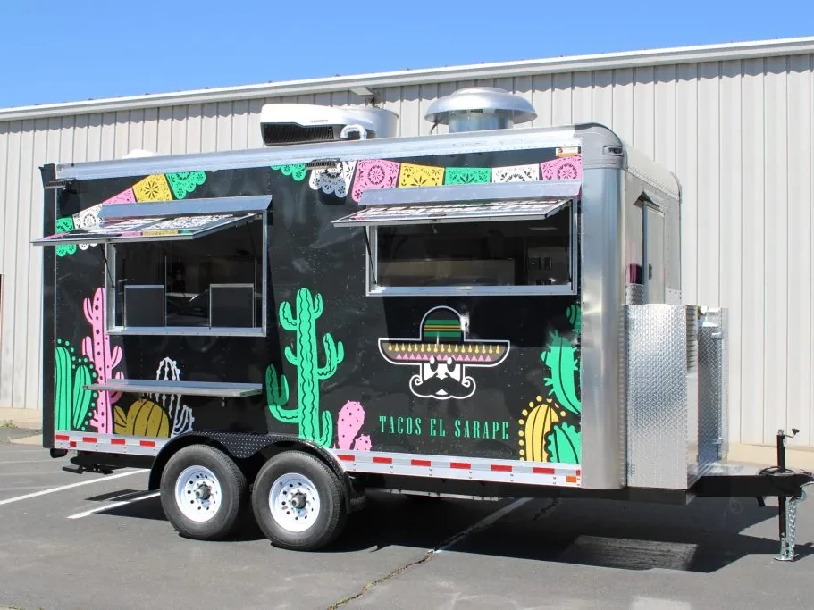Tacos El Sarape food trailer wrap, photo 1