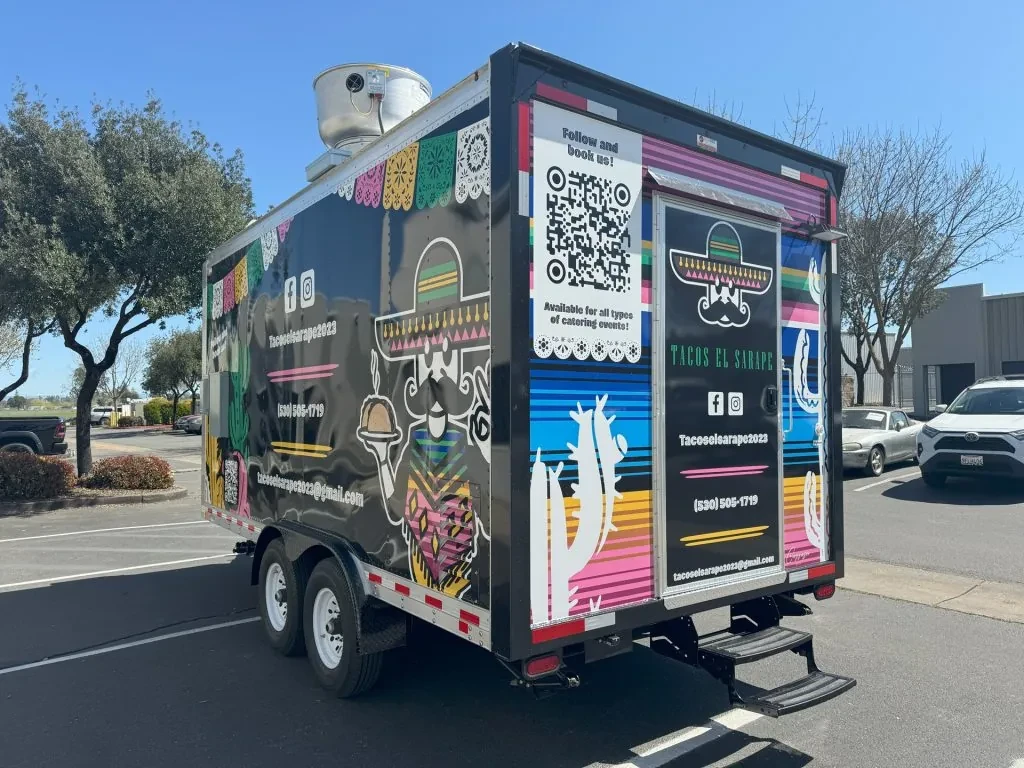 Tacos El Sarape food trailer wrap, photo 13