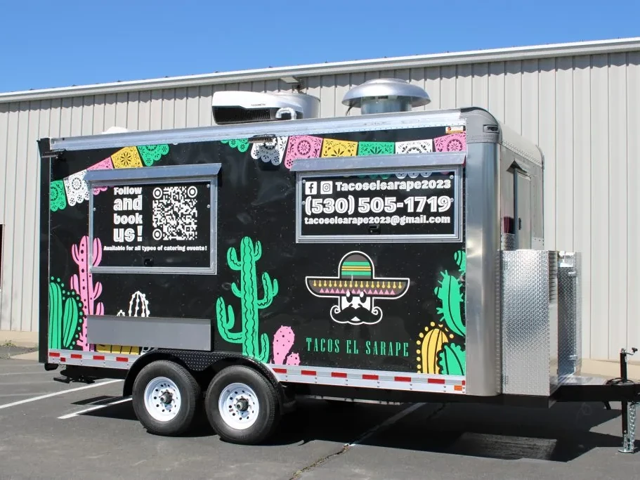 Tacos El Sarape food trailer wrap, photo 5
