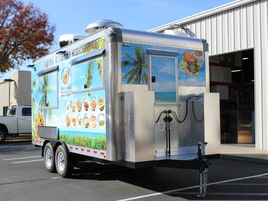Taqueria El Capitan food trailer wrap, photo 4
