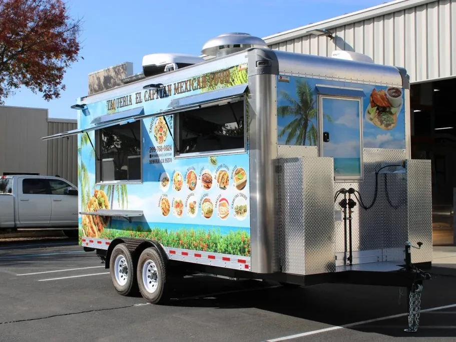 Taqueria El Capitan food trailer wrap, photo 8