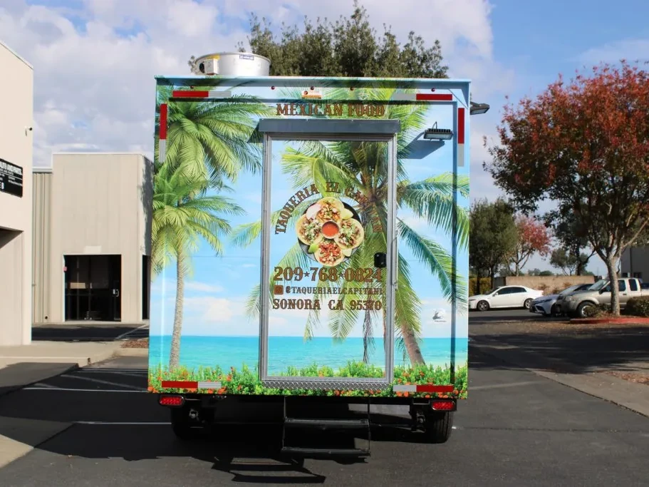 Taqueria El Capitan food trailer wrap, photo 9