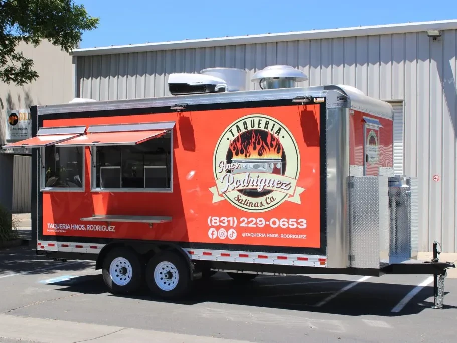 Taqueria Hnos. Rodriguez food trailer wrap, photo 1