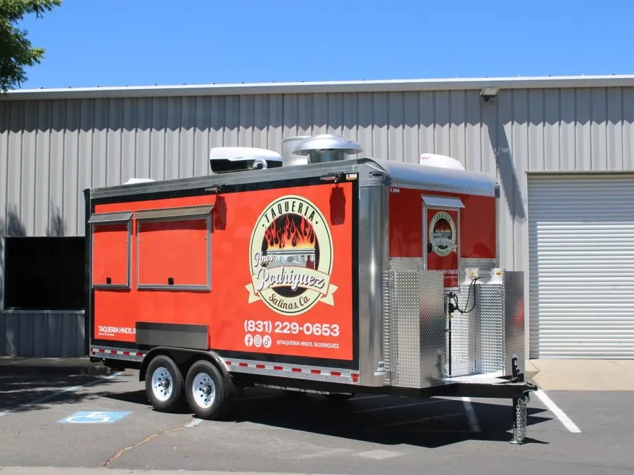 Taqueria Hnos. Rodriguez food trailer wrap, photo 2