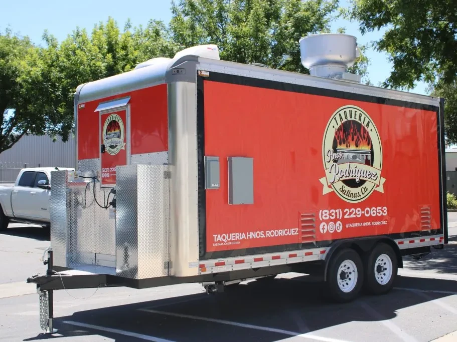 Taqueria Hnos. Rodriguez food trailer wrap, photo 4