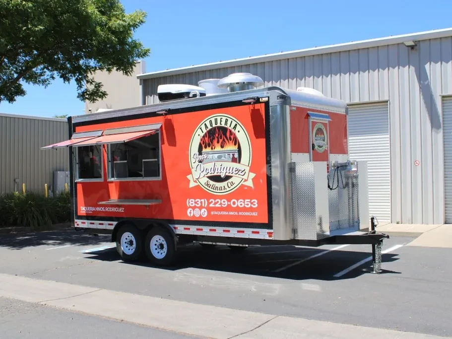 Taqueria Hnos. Rodriguez food trailer wrap, photo 6