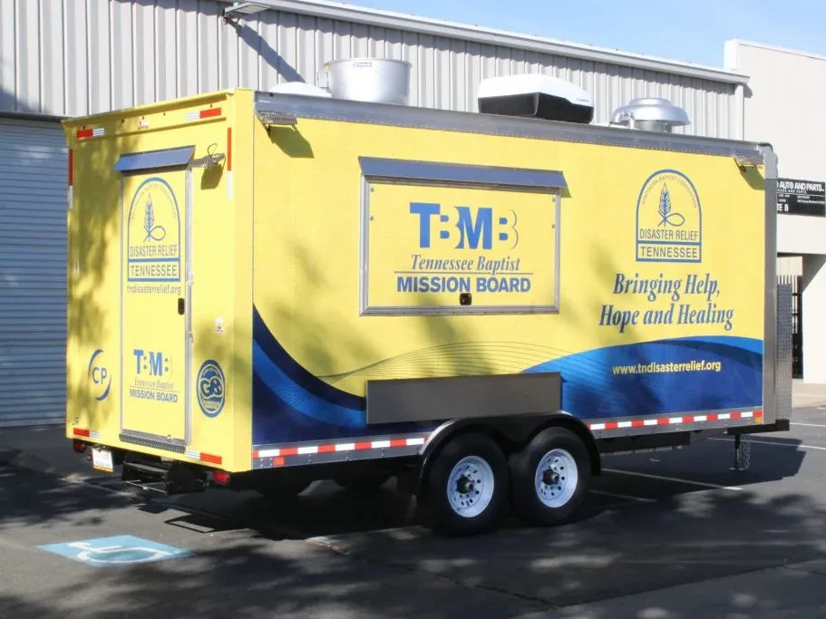 Tennessee Baptist Mission Board food trailer wrap, photo 2