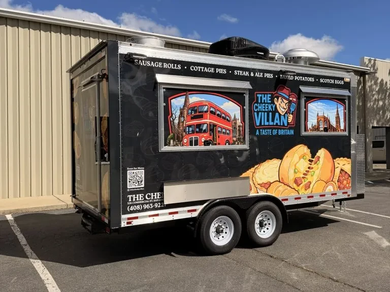 The Cheeky Villan food trailer wrap, photo 20