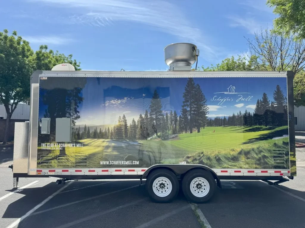 The Club at Schaffer’s Mill food trailer wrap, photo 18