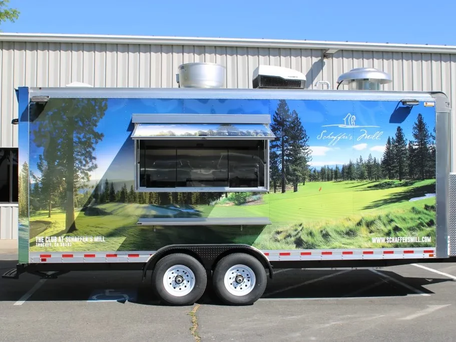 The Club at Schaffer’s Mill food trailer wrap, photo 2