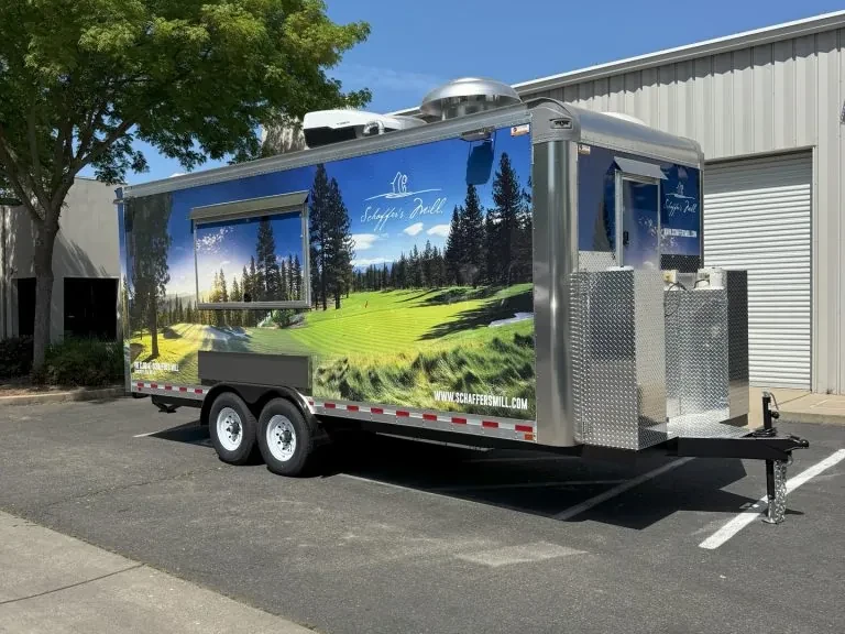 The Club at Schaffer’s Mill food trailer wrap, photo 20