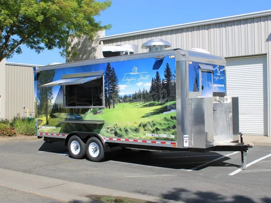 The Club at Schaffer’s Mill food trailer wrap, photo 3