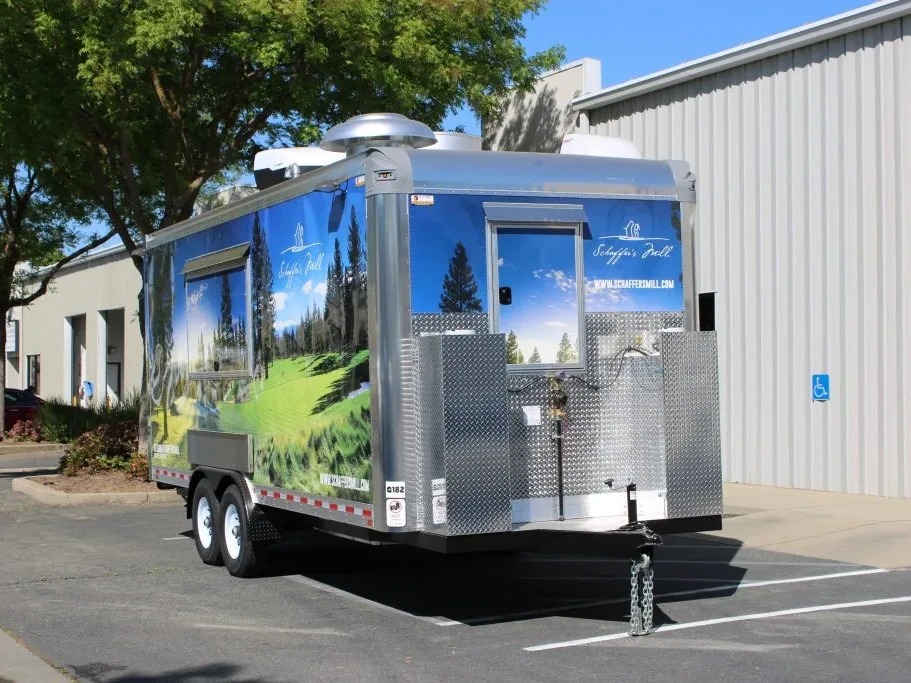 The Club at Schaffer’s Mill food trailer wrap, photo 4