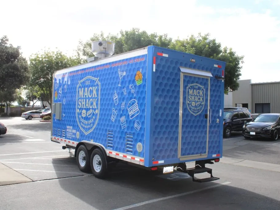 The Mack Shack – Haggin Oaks food trailer wrap, photo 4