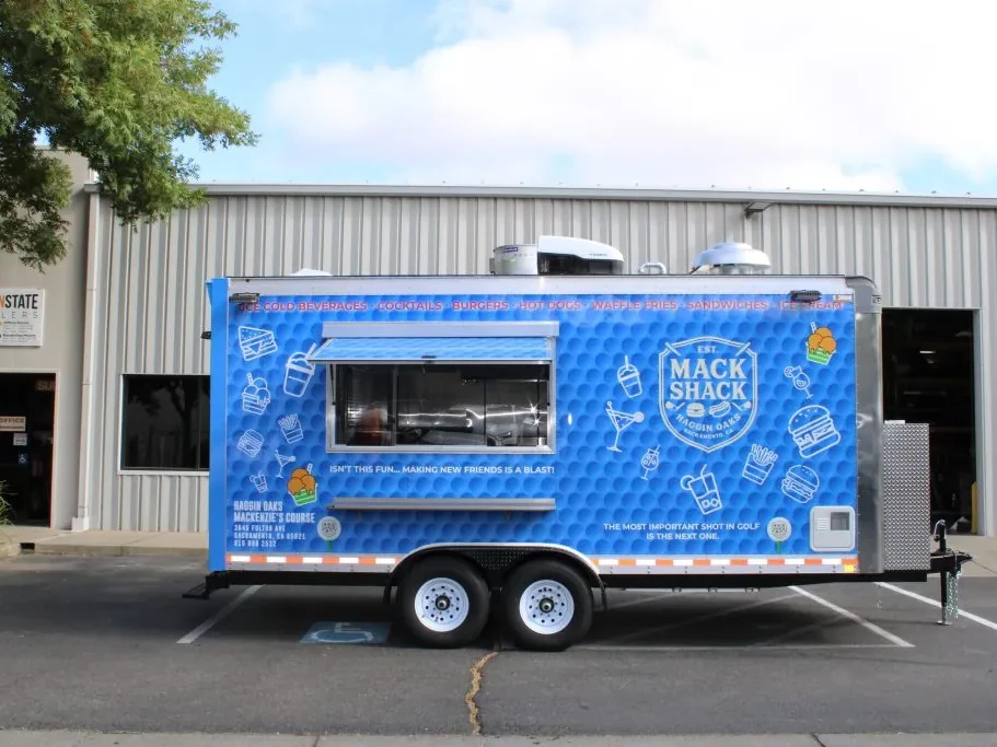The Mack Shack – Haggin Oaks food trailer wrap, photo 5