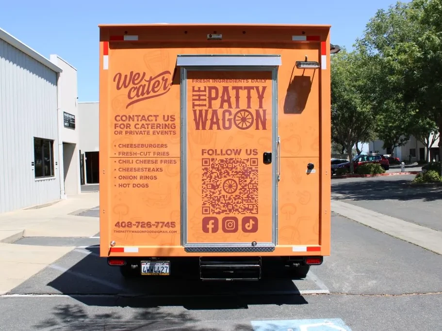 The Patty Wagon food trailer wrap, photo 1