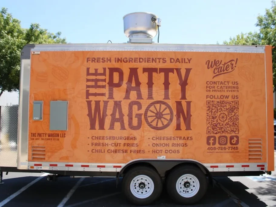 The Patty Wagon food trailer wrap, photo 7
