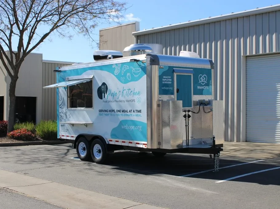 WeHOPE food trailer wrap, photo 4
